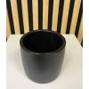 Designový květináč černý