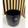 Designový květináč černý