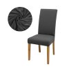 GtU3Solid Colors Chair Cover Dining Room Chair Seat Restaurant Weddings Banquet Hotel Elastic Flexible Stretch Spandex