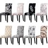 f23oprinted stretch chair cover big elastic seat chair covers office chair slipcovers restaurant banquet hotel home optimized