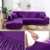 Jednobarevné potahy na sedačku Mrhome fialová