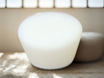 Leštící molitanový kotouč bílý  malý o průměru 50 mm