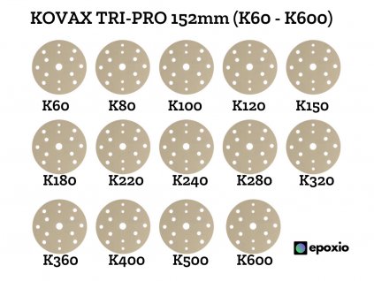 Kovax TRI PRO, 152mm, 15 děr, K60 K600