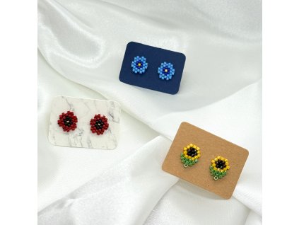 Náušnice KVĚTINKY pecky