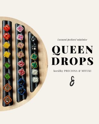 Queen Drops 👑 náušnice, které nepřehlédneš… a ani nechceš. Každý pár je ručně šitý z těch nejkvalitnějších korálků –...