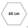 Hexagon mould - 600mm