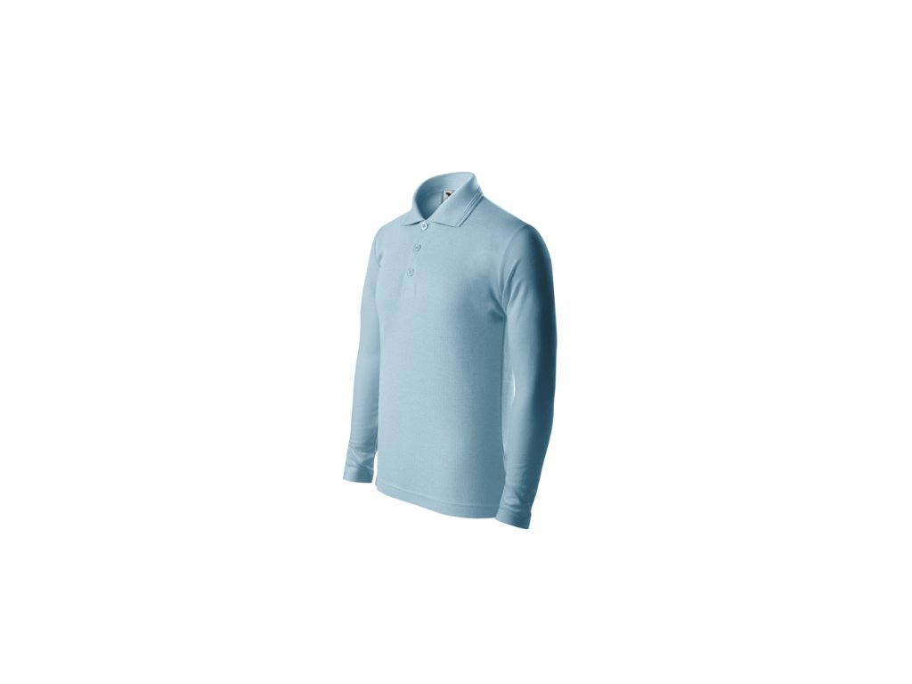 Pique Polo LS Polokošeľa detská (Veľkosť 158 cm/12 rokov, Farba Malfini nebeská modrá)