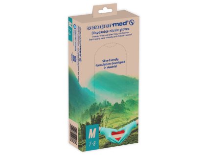Jednorázové rukavice Sempermed® climate neutral - nepudrované - maloobchodné balenie 50ks 08 (Veľkosti Ardon 08, Farba zelené odtiene)
