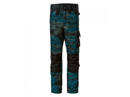 Vertex Camo Pracovné nohavice pánske (Veľkosť 56, Farba Malfini camouflage petrol)