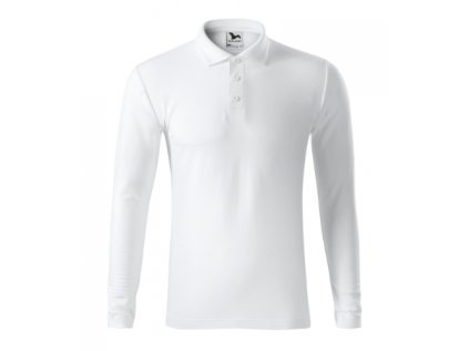 Pique Polo LS Polokošeľa pánska (Veľkosť S, Farba Malfini biela)