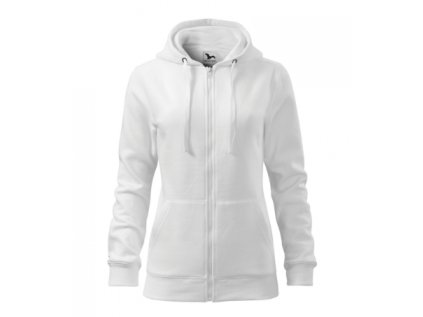 Trendy Zipper Mikina dámska (Veľkosť XS, Farba Malfini biela)