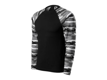 Camouflage LS 166 (Veľkosť XS, Farba Malfini camouflage gray)