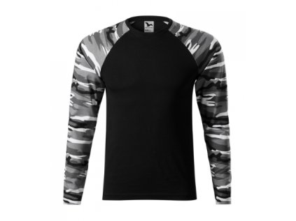 Camouflage LS Tričko unisex (Veľkosť XS, Farba Malfini camouflage gray)