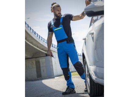 Nohavice s náprsenkou ARDON®4Xstretch® modré 60