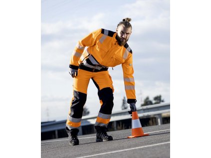 Blúza ARDON®SIGNAL+ oranžovo-čierna XS (Veľkosti Ardon XS, Farba oranžové odtiene)