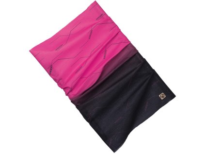 Multifunkčná šatka ARDON®CREATRON® čierná-ružová (Farba ružové a fialové odtiene)