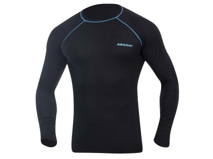 Funkčné tričko ARDON®SPRINGI dl.rukáv čierno-modrá S (Veľkosti Ardon S, Farba čierna)