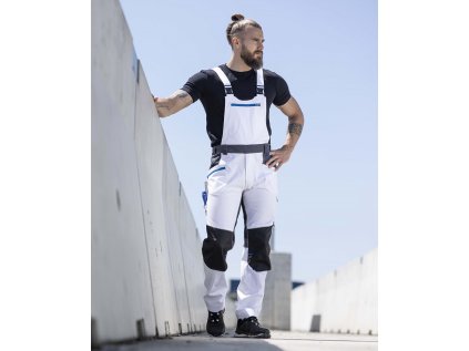 Nohavice s náprsenkou ARDON®4Xstretch® biele 46