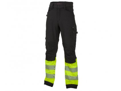 REFLECTOS Trousers black/yellow