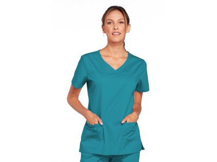 Pracovná blúza FIT - modrozelená (Veľkosť 3XL)