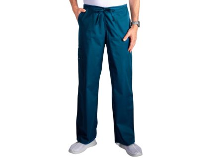 Športové nohavice s uväzovaním - karibská modrá (Veľkosť XS)