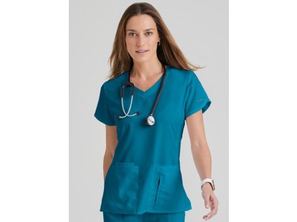 Zdravotnícka blúza CORA Grey´s Anatomy - karibská modrá (Veľkosť XS)