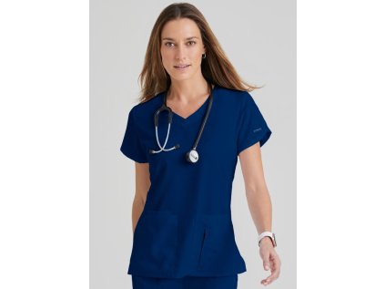 Zdravotnícka blúza CORA Grey´s Anatomy - námornícka modrá (Veľkosť XXS)