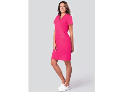 Zdravotnícke šaty FLEX ZONE - ružové (Veľkosť 34)
