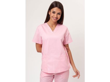 Zdravotnícka blúza Sunrise Basic FRESH - svetlo ružová (Veľkosť 3XL)