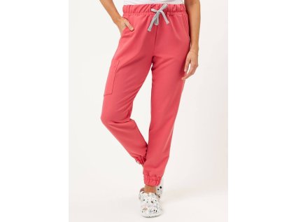 Zdravotnícke nohavice Premium VIBE - koralové (Veľkosť 3XL)