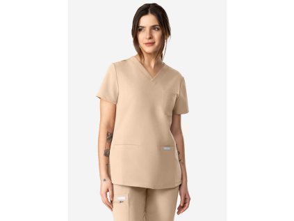 Zdravotnícka blúza RAYON - béžová (Veľkosť 2XL)