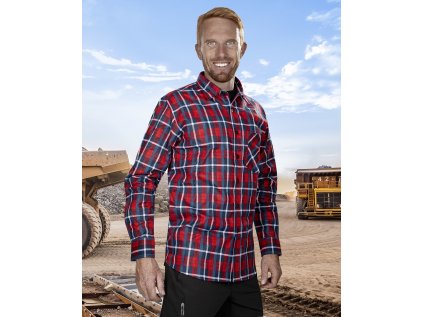Flanelová košeľa ARDON®JONAH , červená 39-40 (Veľkosti Ardon M, Farba červené odtiene)