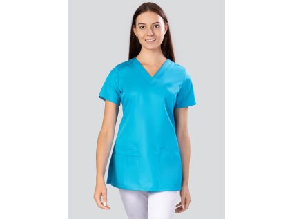Zdravotnícka blúza SELECT - tyrkysová (Veľkosť 40)