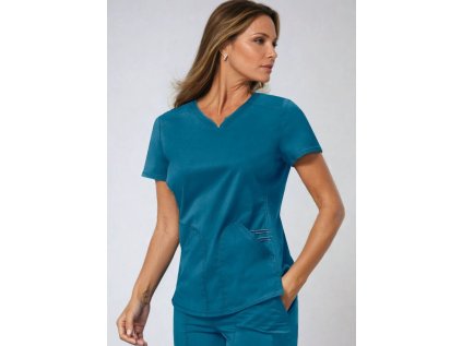 Dámska zdravotnícka blúza Cherokee Revolution ACTIVE STYLING - karibská modrá (Veľkosť XXS)