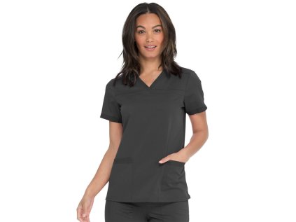 Dámska blúza Dickies s elastickými pásmi na bokoch - cínová (Veľkosť XXS)