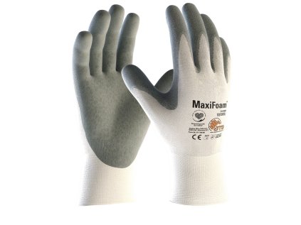 ATG® máčané rukavice MaxiFoam® 34-800 05 (Veľkosti Ardon 05, Farba biela)