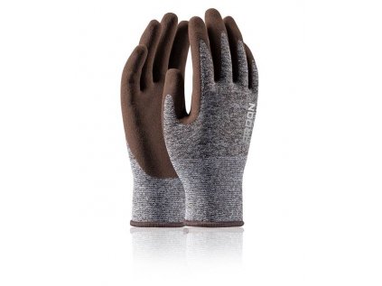 Máčané rukavice ARDON®NATURE TOUCH - s predajnou etiketou, hnedé