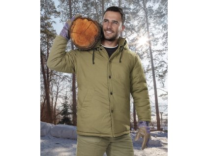 Kabát vatovaný ARDON®NICOLAS , zelený L (Veľkosti Ardon L, Farba zelené odtiene)