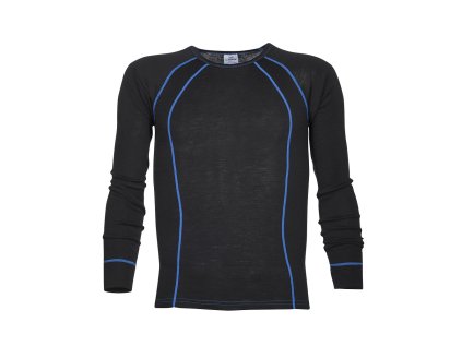 Funkčné tričko ARDON®NAVI dl. rukáv čierno-modrá S (Veľkosti Ardon S, Farba čierna)