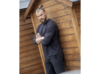 Tričko ARDON®CUBA dl.rukáv čierne L
