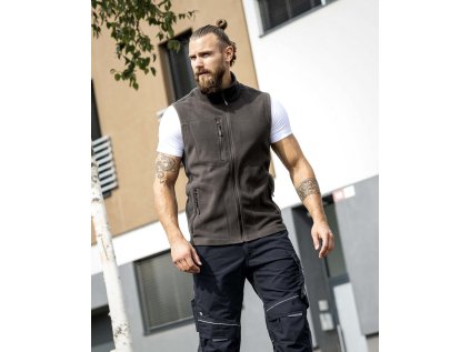 Vesta fleece ARDON®MARTIN pánska, hnedá S (Veľkosti Ardon S, Farba hnedé odtiene)
