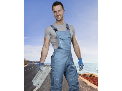 Nohavice s náprsenkou ARDON®SUMMER short sivá S (Veľkosti Ardon S, Farba sivé odtiene)