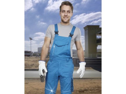 Nohavice s náprsenkou ARDON®SUMMER short modrá S (Veľkosti Ardon S, Farba modré odtiene)