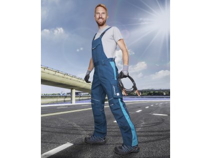 Nohavice s náprsenkou ARDON®URBAN modré predĺžené - DOPREDAJ 2XL (Veľkosti Ardon 2XL, Farba modré odtiene)