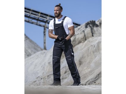 Nohavice s náprsenkou ARDON®URBAN+ čierno-sivé 46