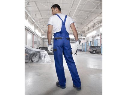 Nohavice s náprsenkou ARDON®COOL TREND modré predĺžené 3XL