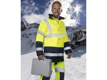 Bunda zimná Hi-Vis žlto-modrá ARDON®REF601 S (Veľkosti Ardon S, Farba žlté odtiene)