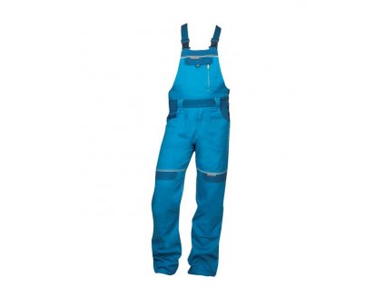 Nohavice s náprsenkou ARDON®COOL TREND predĺžené stredne modré