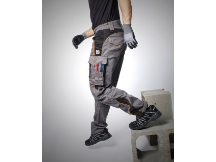 Nohavice do pása ARDON®VISION 02 sivo-oranžové 46 (Veľkosti Ardon 46, Farba sivé odtiene)