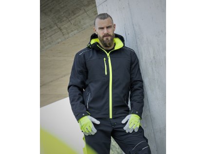 Bunda soft. ARDON®VISION ZIMNÁ pánska, čierno-žltá XS (Veľkosti Ardon XS, Farba čierna)
